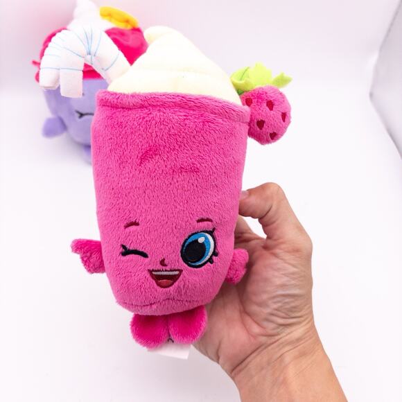Lot Of 3 Shopkins Plush Berry Smoothie Bean, Ice Cream Queen, Cheeky Chocolate - Picture 4 of 9